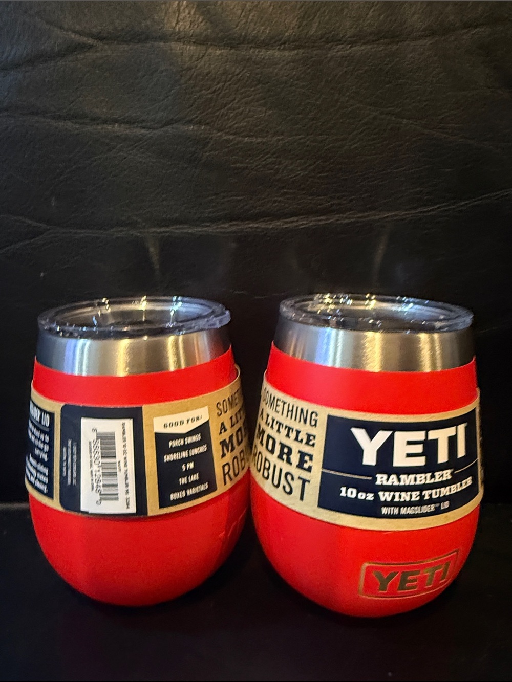 Yeti Rambler 10oz Wine Tumbler in Red (Set of 2)